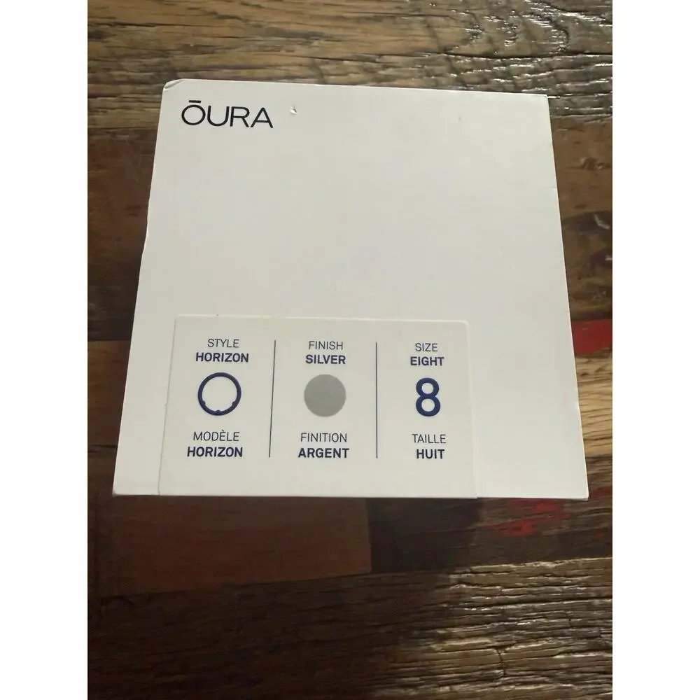 ✨ Oura Ring Gen 3 Silver Horizon, Unisex, Size 8 + New Charger